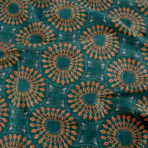EOB Bali Green Mandala Rayon Mix - 1.55m piece