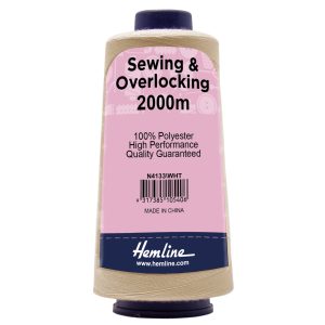 Hemline Overlocking Thread - 2000m: Natural