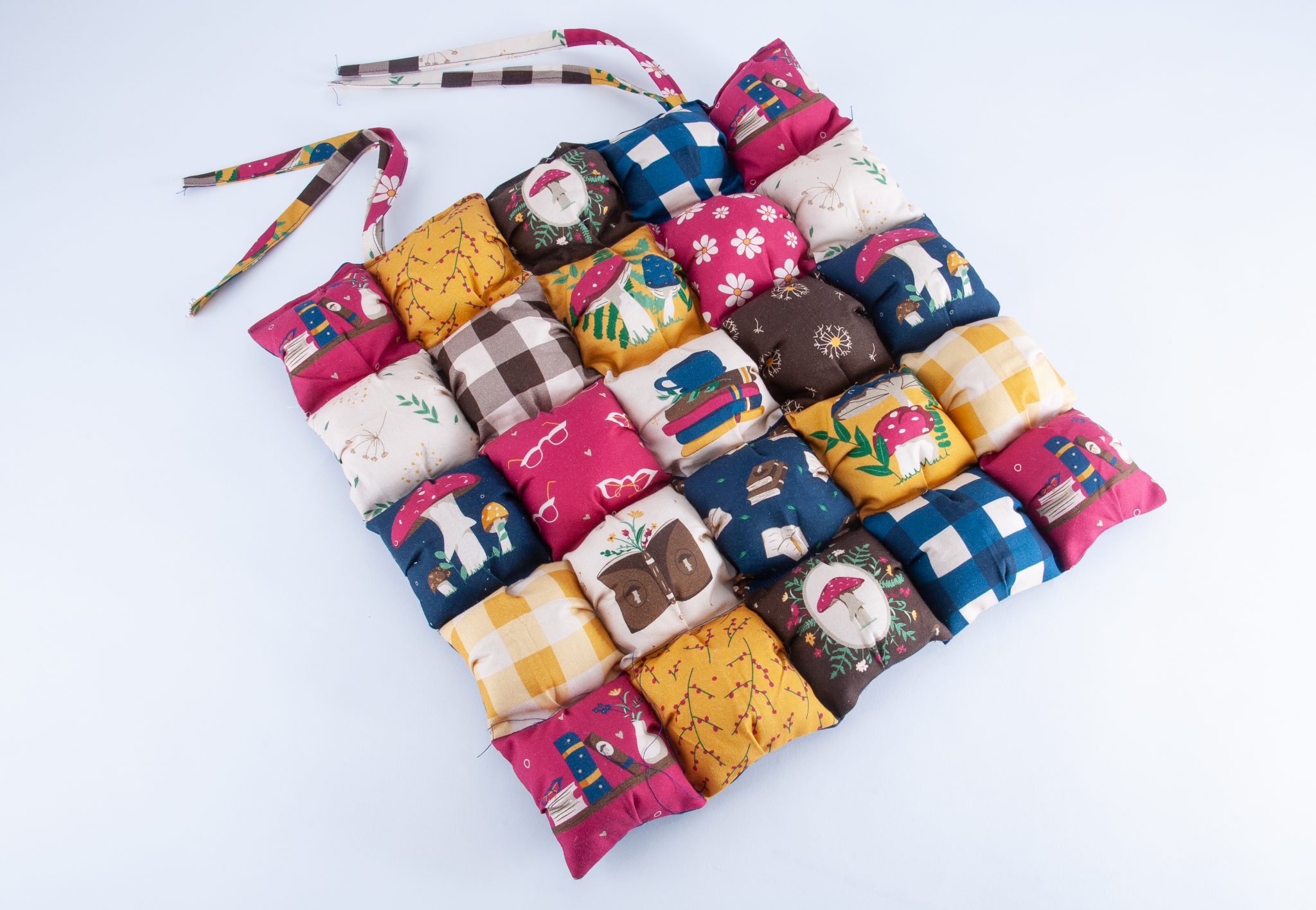 How to Sew a Puff Quilt Cushion Pad Easy Patchwork Cheat Technique