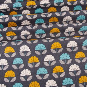 Dashwood Studio - Nest Linen Grey Flowers