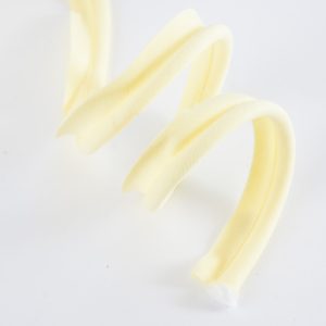 Flanged Piping 18mm - Lemon Yellow (per metre)