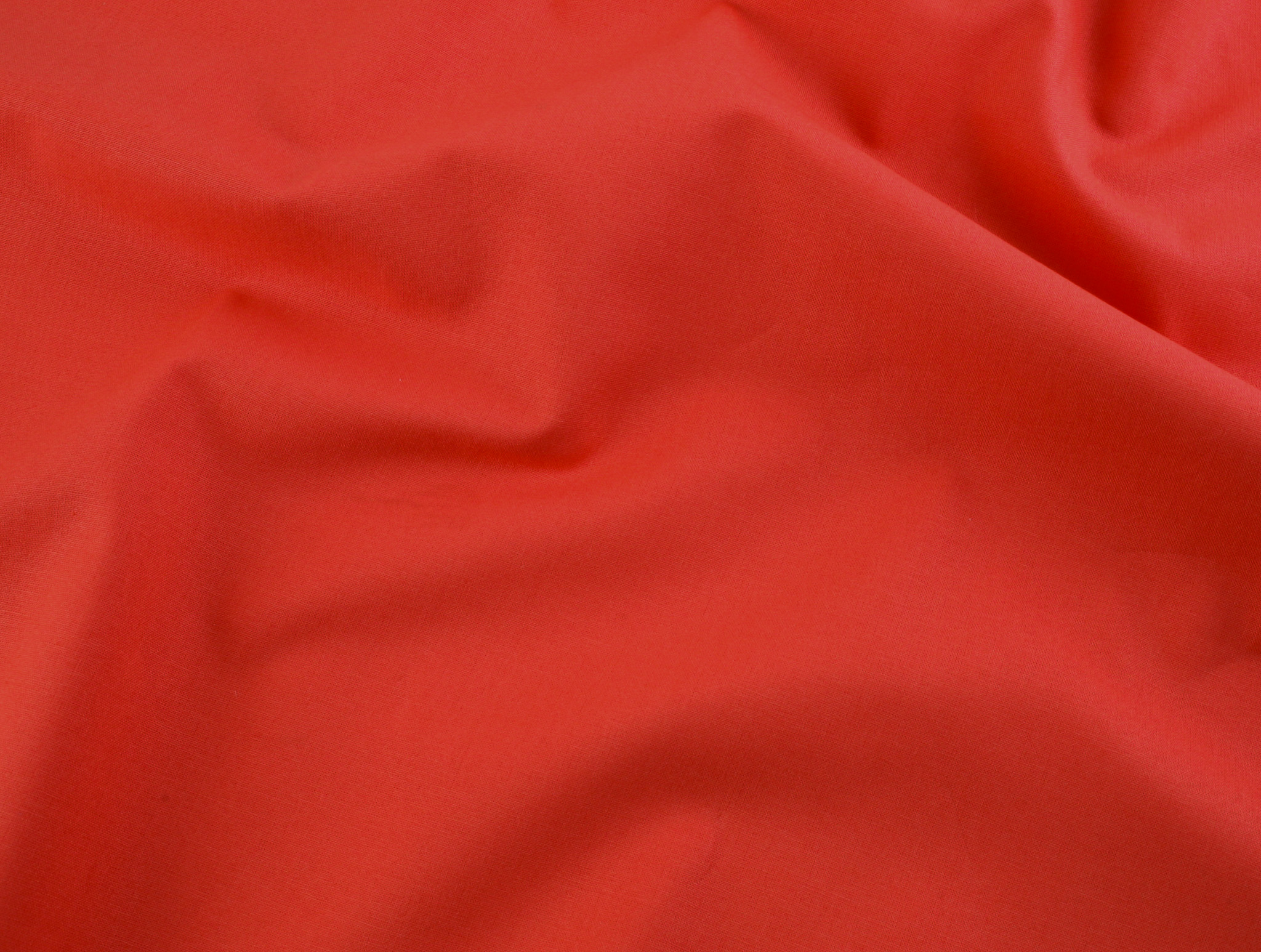 Rose & Hubble Plain Cotton - Hot Tomato - Image 2