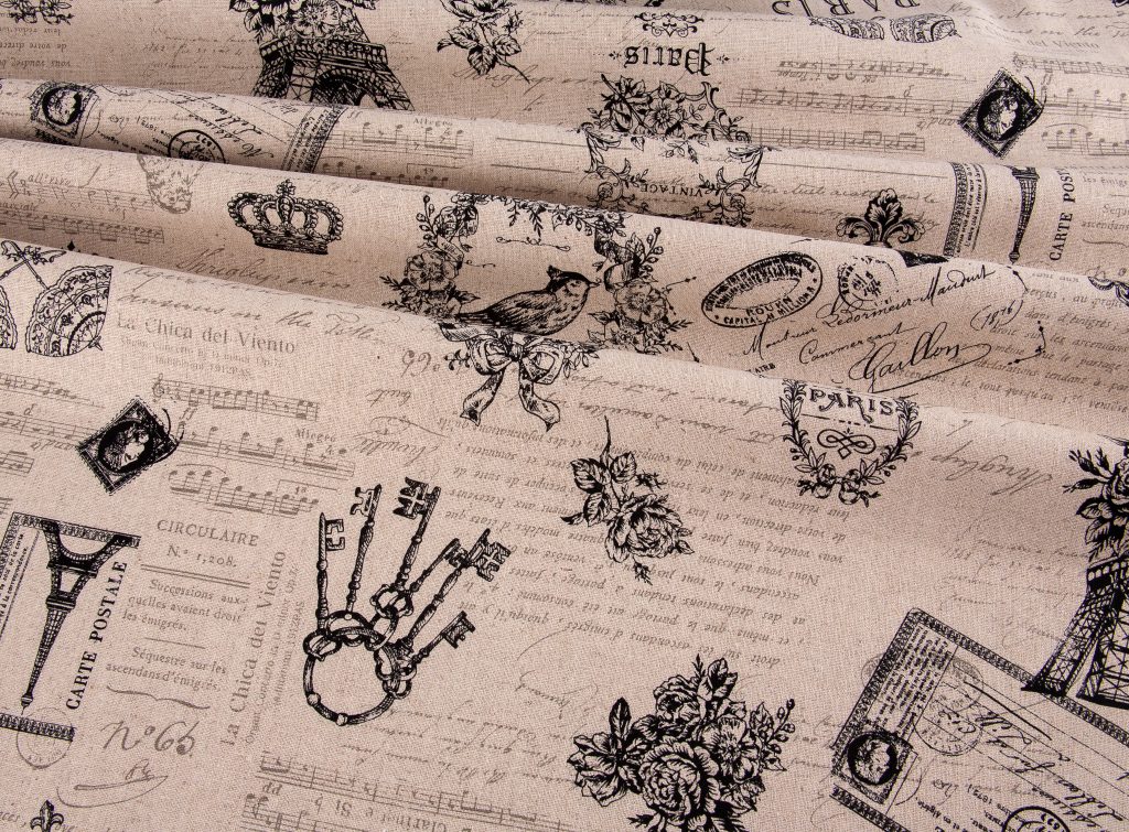 30% off Paris Scene Large Scale Cotton/Linen