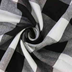 17mm Cotton Gingham - Black