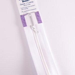 Zippity-Do-Done Pre Sewn Zip by June Tailor - White