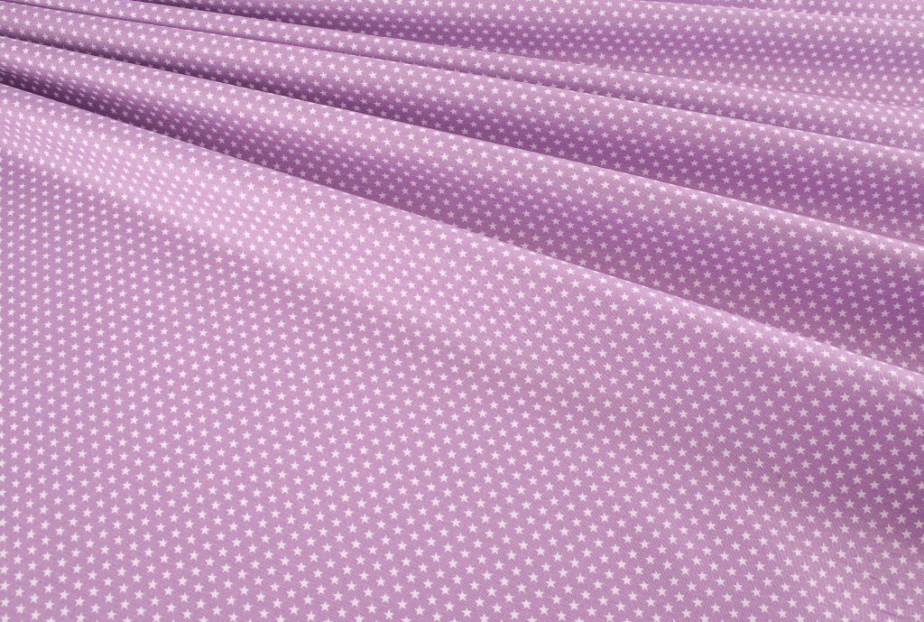 Mini Stars Cotton Poplin - Lilac