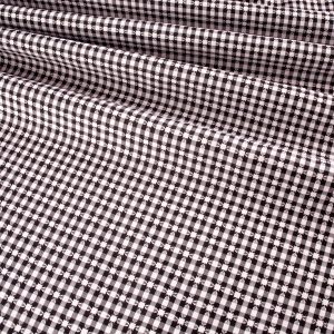 Deadstock Polycotton Gingham - Black and White