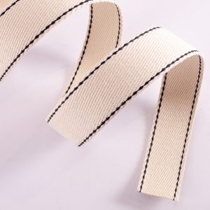 Webbing - Stitched Ivory 30mm
