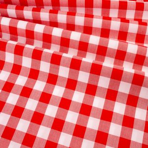 17mm Yarn Dyed Cotton Gingham - Red