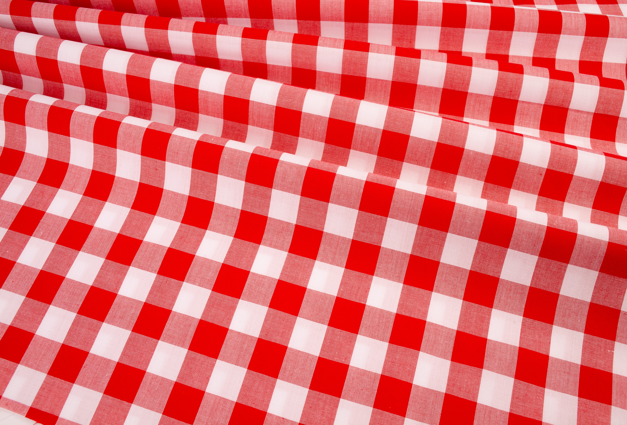17mm Yarn Dyed Cotton Gingham - Red