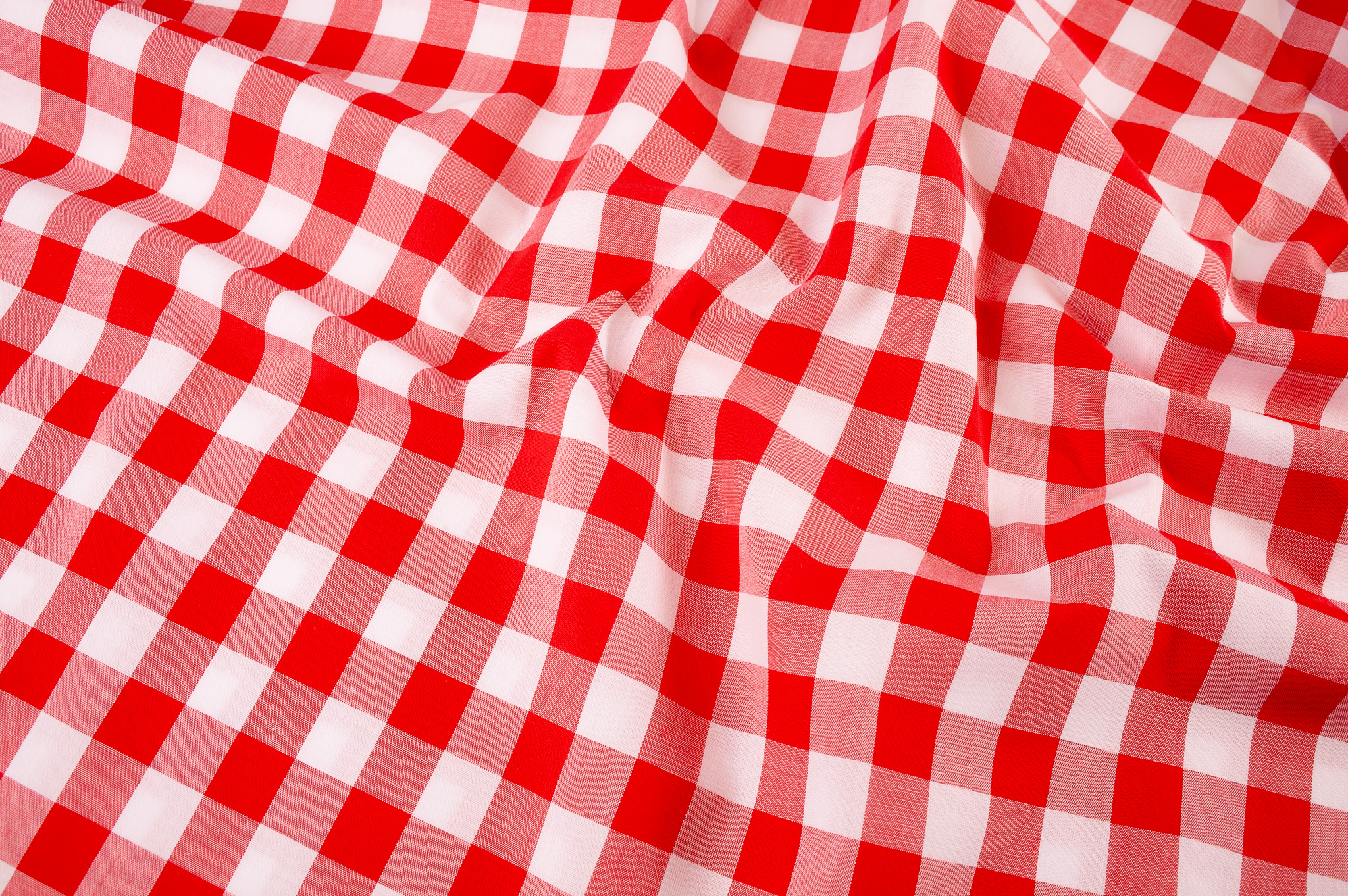 17mm Yarn Dyed Cotton Gingham - Red - Image 2