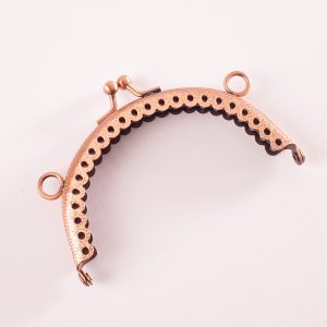 10cm Round Bag Frame - Rose Gold