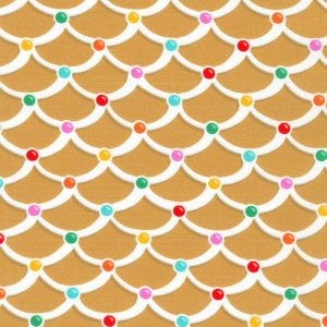 Wellwish Fabrics - Tinsel Town Gingerbread