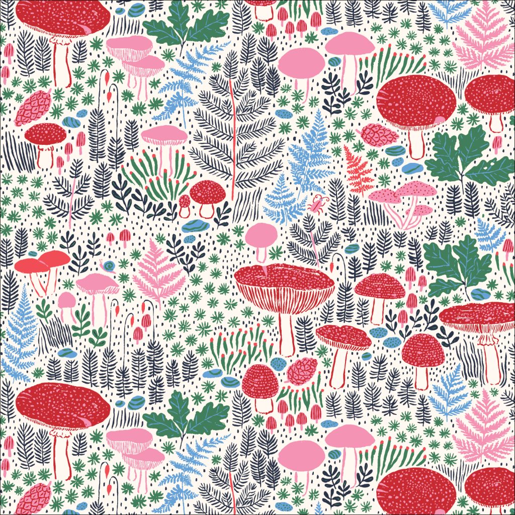 Cloud 9 Fabrics Organic Cotton - Autumn Walk: Forest Path