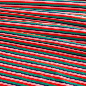 Metallic Stripey Cotton Jersey