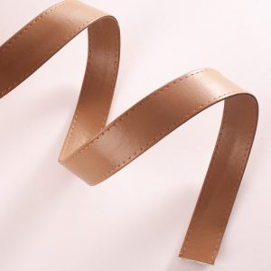 25mm Faux Leather Webbing - Beige