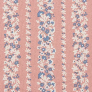 Liberty Fabrics Denim Florals - Topiary Stripe Blush Pink