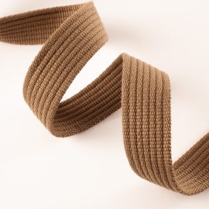 Corded Webbing 30mm - Mushroom