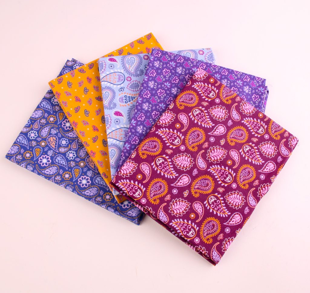 Craft Cotton Co Paisley Hues 5 Fat Quarter Pack