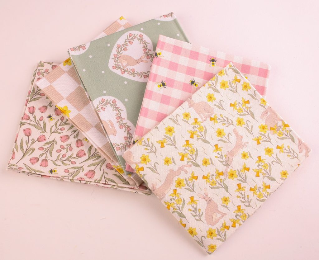 Craft Cotton Co Spring Hare 5 Fat Quarter Pack