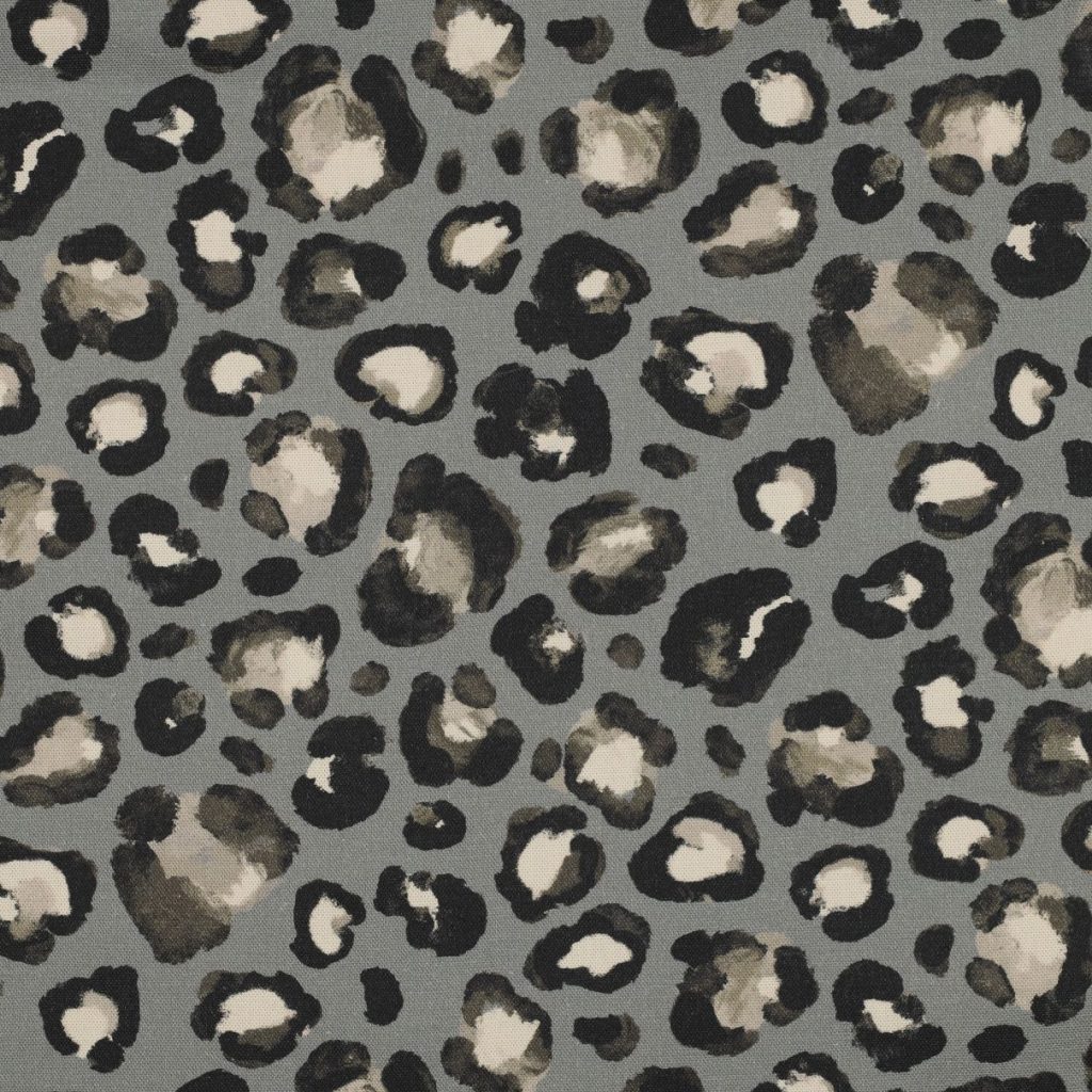 20% off Soft Deluxe Canvas - Animal Print on Grey/Sage