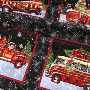 Studio E - Christmas Snow Dogs Express Panel