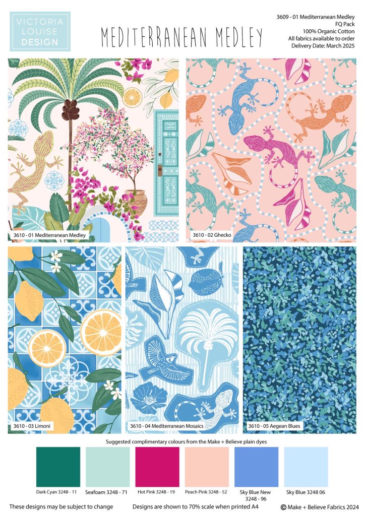 20% off Mediterranean Medley - 5 Fat Quarter Pack