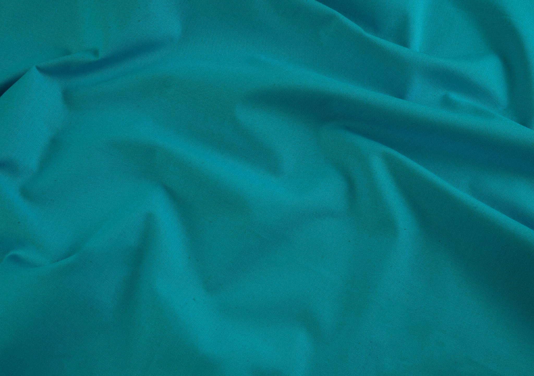 Rose & Hubble Plain Cotton - Peacock Blue - Image 2