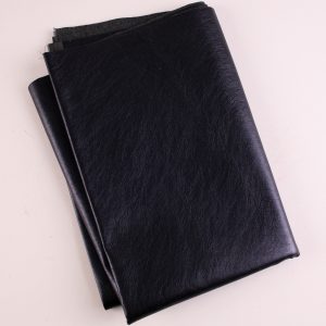 Faux Leather - Metallic Look Deep Blue Super Soft -