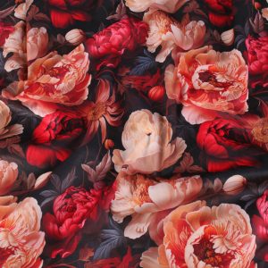 Recycled Digital Velvet Floral Large