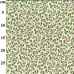 John Louden Christmas - Holly Vines on Cream