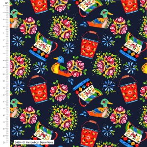 Debbie Shore Bohemian Waterways - Narrowboat Décor Dark Navy