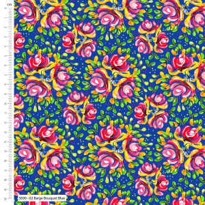 Debbie Shore Bohemian Waterways - Barge Bouquet Blue