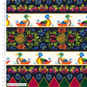 Debbie Shore Bohemian Waterways - Bohemian Border Stripe