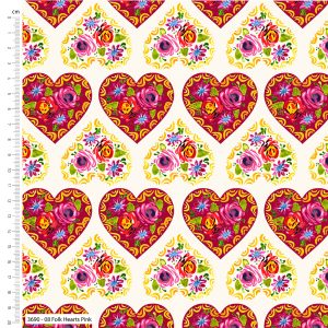 Debbie Shore Bohemian Waterways - Folk Hearts Pink