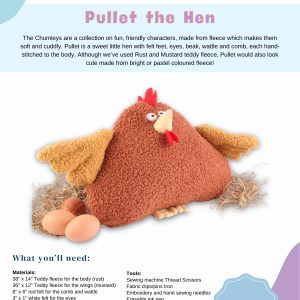 The Chumleys! - Pullet the Hen- Paper Pattern and Instructions