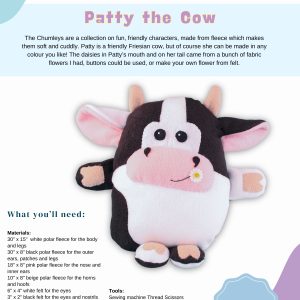 The Chumleys! - Patty the Cow - Paper Pattern and Instructions