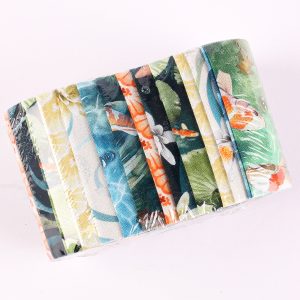 2.5" Fabric Roll Strips - P&B Koi Pond