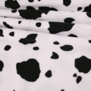 Animal Polar Fleece - Cow Print