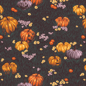 Art Gallery Fabrics - Ghostly & Haunted Moonlit Pumpkins