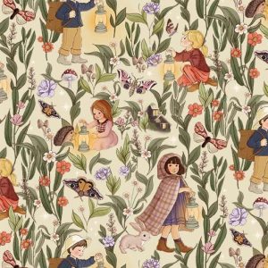 Michael Miller - Nocturnal Garden: Night Garden Cream