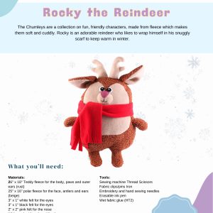 The Chumleys! - Rocky the Reindeer - Paper Pattern and Instructions