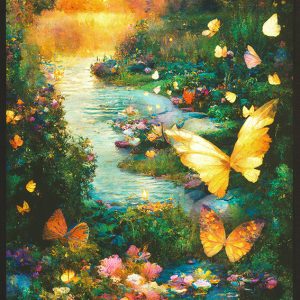 Robert Kaufman Fabrics - Night Fable: Garden Quilt Top Panel