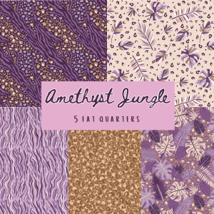 Craft Cotton Co. Amethyst Jungle 5 Fat Quarter Pack