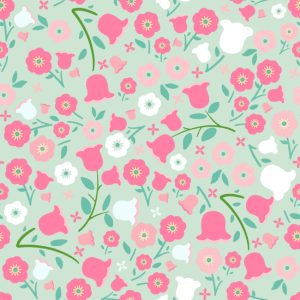 FIN Fabrics - Freddie's Flowers: Sage