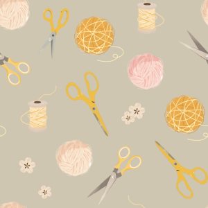 FIN Fabrics - Sewing with Harper: Notions on Beige