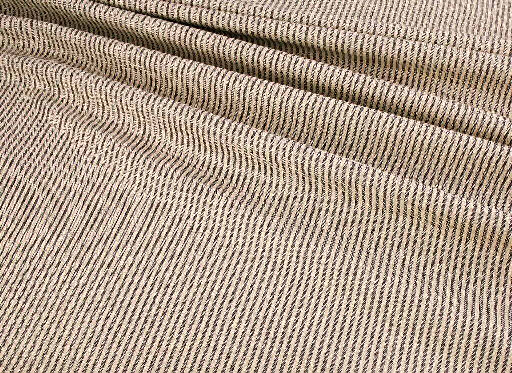 Printed Cotton Duck - Navy Stripe