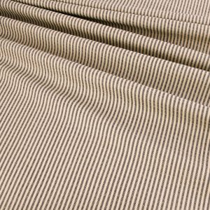 Printed Cotton Duck - Navy Stripe