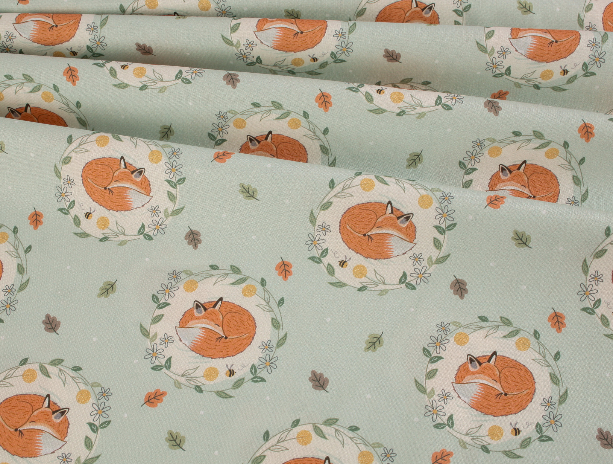 Craft Cotton Co. Bramble & Bumble - Sleepy Foxes