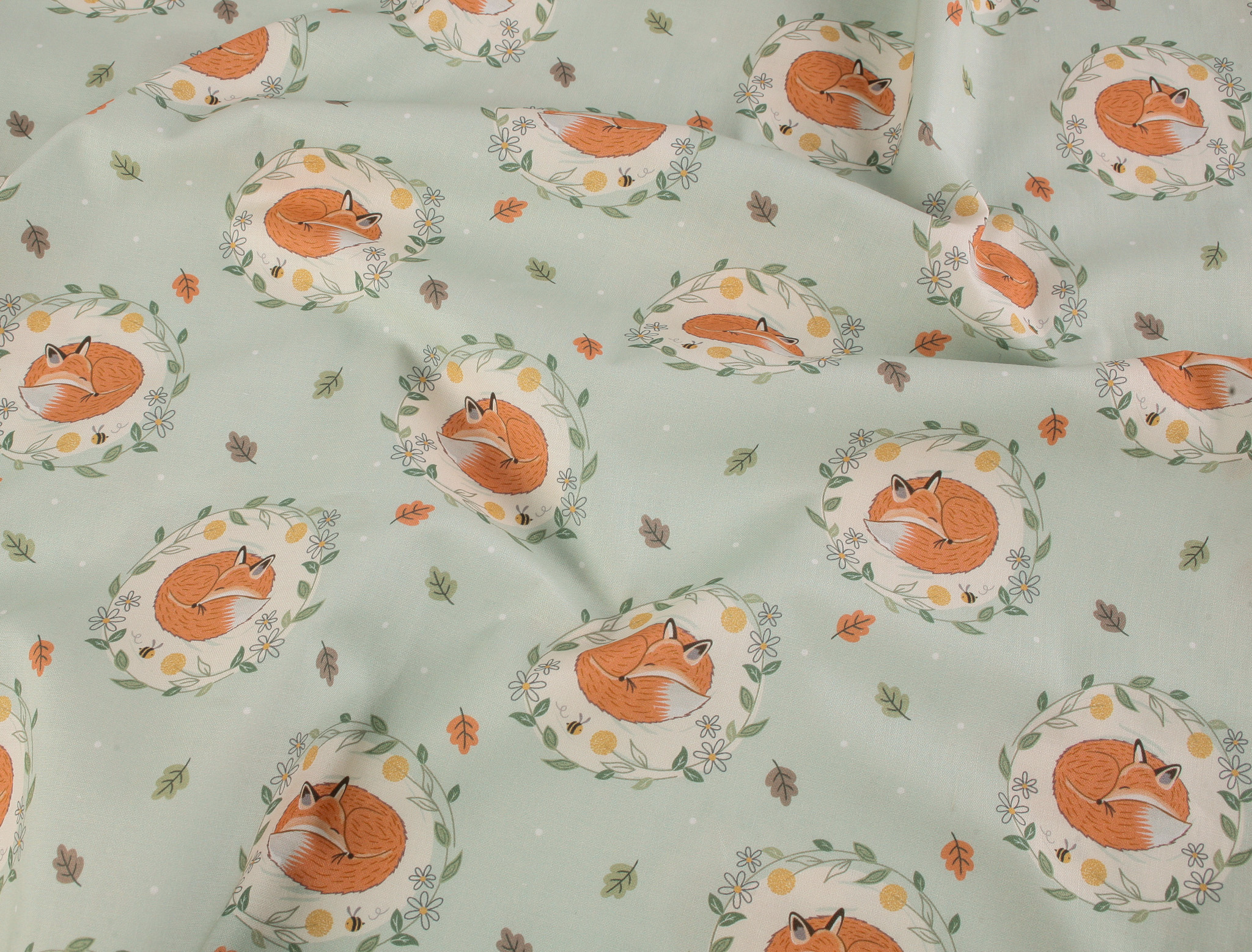 Craft Cotton Co. Bramble & Bumble - Sleepy Foxes - Image 2